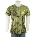 Christian Audigier Men's Olive Print T-shirt