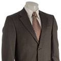 Kenneth Cole Creme Label Men's Dark Grey Stripe Wool Suit
