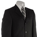 Kenneth Cole Creme Label Men's Black Pinstripe Suit