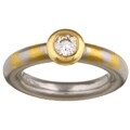 Platinum 1/3ct TDW Diamond Tiffany Ring (G, VS1)