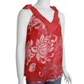 The Original Inc. Women's Floral Dotted Strap Top