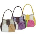 Je Veux Patchwork Fold-over Flap Handbag