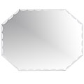 Frameless Octagon Scallop Beveled Mirror