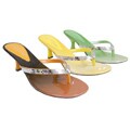 Liliana by Adi Low Heel Embellished Sandals