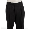 Palm Beach Men's Solid Navy Wool Trousers