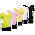 Il Bacci Women's Short-sleeve Knitted Blouse