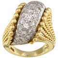18k Yellow Gold 1 3/4ct TDW Diamond Cocktail Ring (I, VS2)