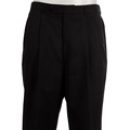 Palm Beach Men's Solid Black Wool Trousers