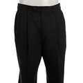 Palm Beach Men's Charcoal Chalk Stripe Wool Slacks