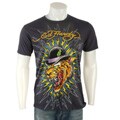 Ed Hardy Men's Grey Print T-shirt