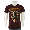 Ed Hardy Men's Brown Print T-shirt