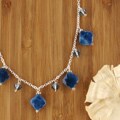 Sterling Silver Blue Apatite 'Still Waters' Necklace (USA)