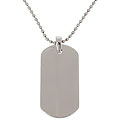 Titanium Dog Tag Pendant