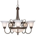 Iron 8-light Chandelier
