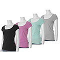Currants Scoop Neck Cap Sleeve Top