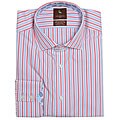 Tailorbyrd Men's Pink/ Blue Stripe Long-sleeve Shirt