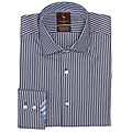 Tailorbyrd Men's Blue Stripe Long-sleve Shirt