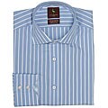 Tailorbyrd Men's Blue/ White Stripe Long-sleeve Shirt