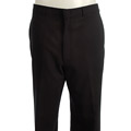 Palm Beach Men's Solid Navy Plain Front Trousers
