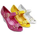 Misbehave by Adi Peep Toe Wedge Heels