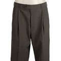 Palm Beach Grey Solid Wool Blend Trousers