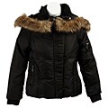 DKNY Girl's Faux Fur Down Filled Bomber Jacket