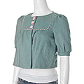 Beiza 3-button Cropped Swing Jacket