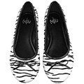 Daisy Jane Women's Zebra Print Ballet Flats