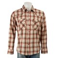 Twice Men's Long-sleeve Plaid Snap Pocket Shirt