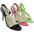 Michael Antonio Open Toe Slingback Heels