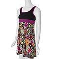 Planet Gold Sleeveless Printed Dress