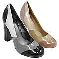 Bamboo by Journee Women's Patent Wingtip Heels