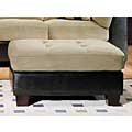 Monica Tufted Microsuede Ottoman