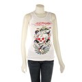 Ed Hardy Women's Basic White Tank Top