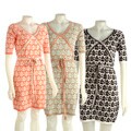 Shu Shu Floral Jacquard Wrap Dress