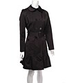 DKNY Women's Trench Coat with Skirted Hem