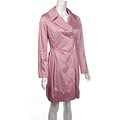 DKNY Women's Metallic Double Breasted Trench Coat