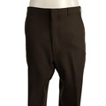 Palm Beach Men's Brown Plain Front Polyester Slacks