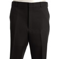 Palm Beach Men's Black Plain Front Polyester Slacks