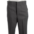 Palm Beach Men's Grey Plain Front Polyester Slacks