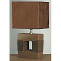 Square Brown Table Lamp