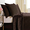 Sophie Velvet Quilt Set- Dark Chocolate