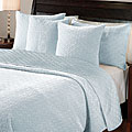 Mitchell Velvet Ballard Blue Quilt Set