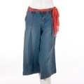 Vezucci Women's Missy Denim Gaucho Pants