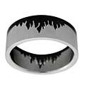 Stainless Steel Flame Puzzle Ring