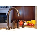 Fontaine Bronze Kitchen Faucet w/Spray and Soap Dispenser