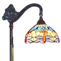 Tiffany-style Dragonfly Bridge Floor Lamp