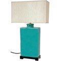 Rectangular Turquoise Lamp (China)