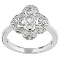 14k White Gold 1/2ct TDW Diamond Ring (H-I, I1-I2)