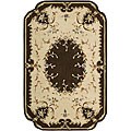 Hand-tufted Transitional Beige Wool Rug (4'9 x 7'6)